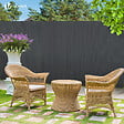 VOUNOT - Canisse PVC brise vue ultra renforce avec attaches de fixation 100x500cm gris - vignette
