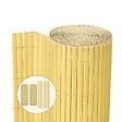 VOUNOT - Canisse PVC brise vue ultra renforce avec attaches de fixation 90x500cm beige - vignette