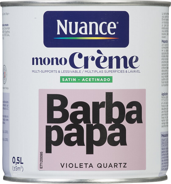 NUANCE - Peinture MonoCrème - Barbapapa - Satin - 0,5L - large