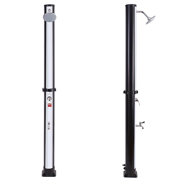 HAPPY GARDEN - Douche solaire MOOREA noire et argent 18L - large