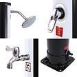 HAPPY GARDEN - Douche solaire MOOREA noire et argent 18L - vignette
