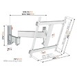 VOGELS - Support Mural Inclinable/orientable Pour écrans 32" à 65" Blanc - TVM3445WHT - vignette
