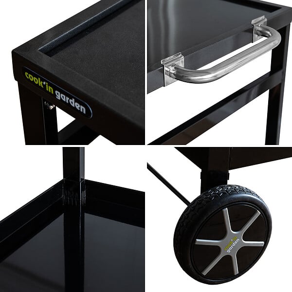 COOK'IN GARDEN - Desserte clipsable pour plancha COBAN - large