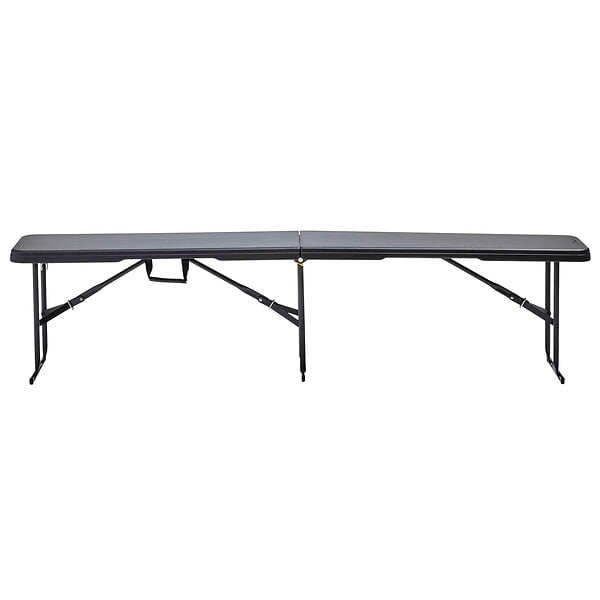 OVIALA - Banc pliant noir 3 places 180cm - REKKEM - large