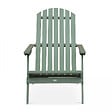 OVIALA - Fauteuil relax pliant en bois d'eucalyptus vert - Calgary - vignette