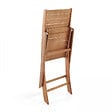 OVIALA - Lot de 2 fauteuils en bois d'eucalyptus - Canet - vignette