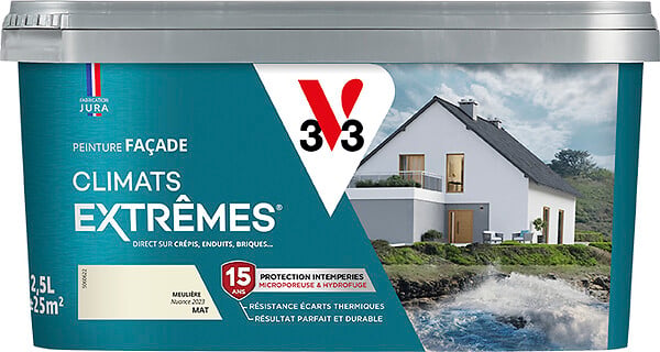 V33 PEINTURE - Peinture Façade Climats extrêmes® meulière 2.5 L - large
