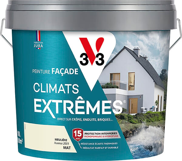 V33 PEINTURE - Peinture Façade Climats extrêmes® meulière 10 L - large