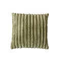 C MA DECO - Coussin aspect fourrure 40x40cm - Vert olive - vignette