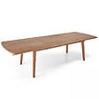 OVIALA - Table de terrasse extensible en bois d'eucalyptus 8 à 10 places - Canet - vignette