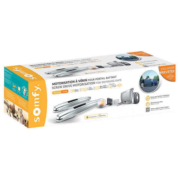 SOMFY - Somfy 1240652 - Kit motorisation portail battant Exavia Star - large
