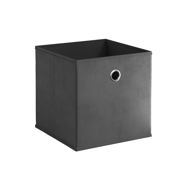 MODE DE VIE - Panier de rangement intissé - Gris anthracite - L - large