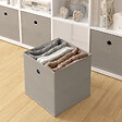 MODE DE VIE - Panier de rangement intissé - Taupe - L - vignette