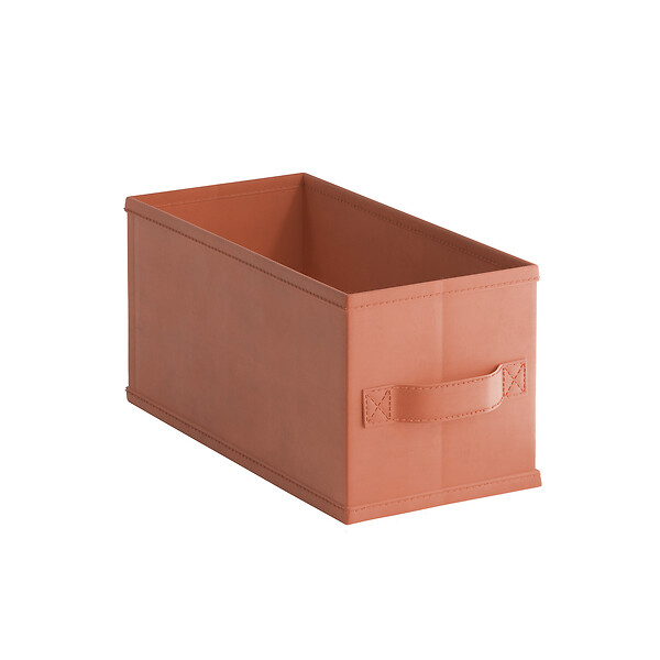 MODE DE VIE - Panier de rangement intissé - Terracota - xS - large