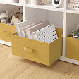 MODE DE VIE - Panier de rangement intissé - Jaune moutarde - S - vignette
