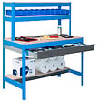 SIMON RACK - Simon Rack - Kit Etabli avec tiroir 1440x1500x750mm - BT-1 BOX 1500 BLEU/BOIS SIMONRACK - vignette