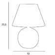 COREP - Lampe à poser céramique - Mini Lou - Blanc - E14 40W - vignette