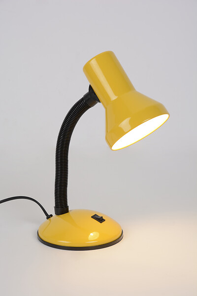 COREP - Lampe de bureau métal - Moutarde - H35cm - large