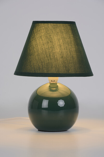 COREP - Lampe céramique vert bistro Corep MINI LOU H25,5cm. - large