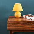 COREP - Lampe céramique moutarde Corep MINI LOU H25,5cm. - vignette