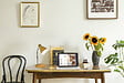 COREP - Lampe de bureau métal rotin CALLY Moutarde 15W - vignette