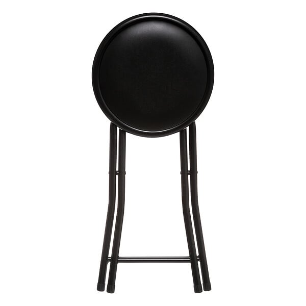 ATMOSPHERA - Tabouret pliant pvc noir - large