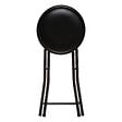 ATMOSPHERA - Tabouret pliant pvc noir - vignette