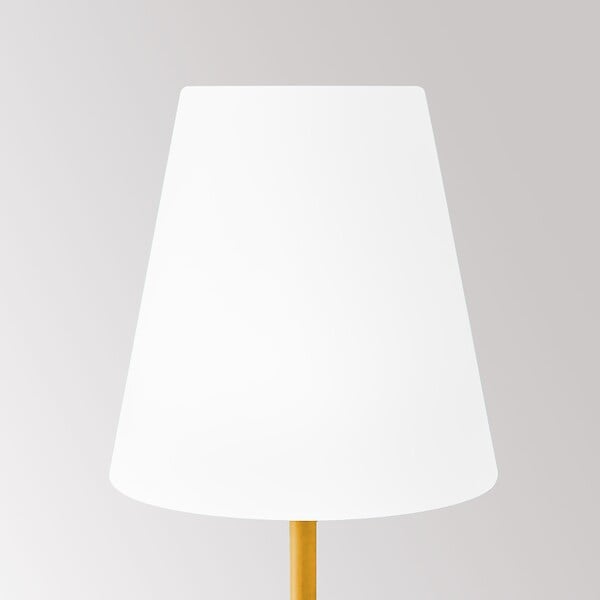OVIALA - Lampadaire en acier jaune - Bell - large