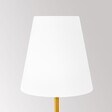 OVIALA - Lampadaire en acier jaune - Bell - vignette