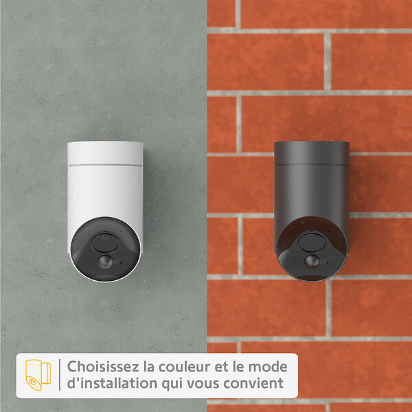 SOMFY - Somfy 2401560 - Outdoor Camera blanche, caméra surveillance extérieure - large