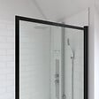 AURLANE - Pare baignoire rabattable 75x130cm - Finition Noir Mat - DARK CONTOURING SCREEN - vignette