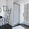 AURLANE - PACK PAROI PORTE DE DOUCHE PIVOTANTE+ RECEVEUR A POSER - 90x90 PIVOTANTE -CRUSH MOON PIVOTANTE 90x90 - vignette