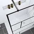 AURLANE - Pack Paroi de douche 140x195 cm + RECEVEUR DE DOUCHE A CARRELER 90x140 RECOUPABLE - vignette