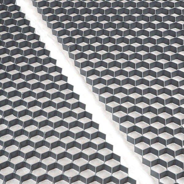 RINNO - Palette de 33 Stabilisateurs de graviers (63,36 m²) - Gris - 120 X 160 X 3 cm Gris - EASYSTAB - large