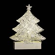 FEERIC LIGHTS & CHRISTMAS - Sujet de Noël lumineux Sapin en métal LED blanc chaud H 14.5 cm - vignette