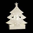FEERIC LIGHTS & CHRISTMAS - Sujet de Noël lumineux Sapin en métal LED blanc chaud H 14.5 cm - vignette