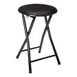 ATMOSPHERA - Tabouret pliant pvc noir - vignette