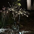 LUMISKY - 2 Balises solaires à planter FIREWORKS SPIKE H97cm - vignette