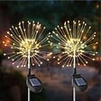 LUMISKY - 2 Balises solaires à planter FIREWORKS SPIKE H97cm - vignette