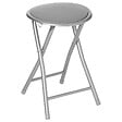 5FIVE - Tabouret pliant pvc gris - vignette