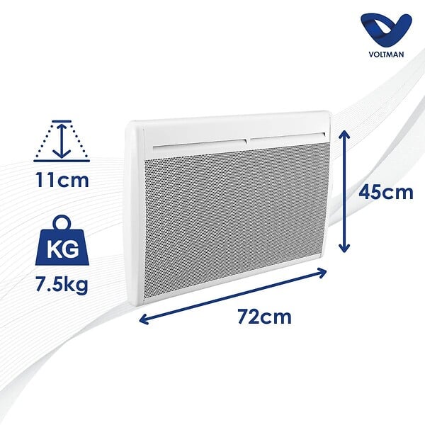 VOLTMAN - Chauffage électrique panneaux rayonnants 1500W - Voltman - large