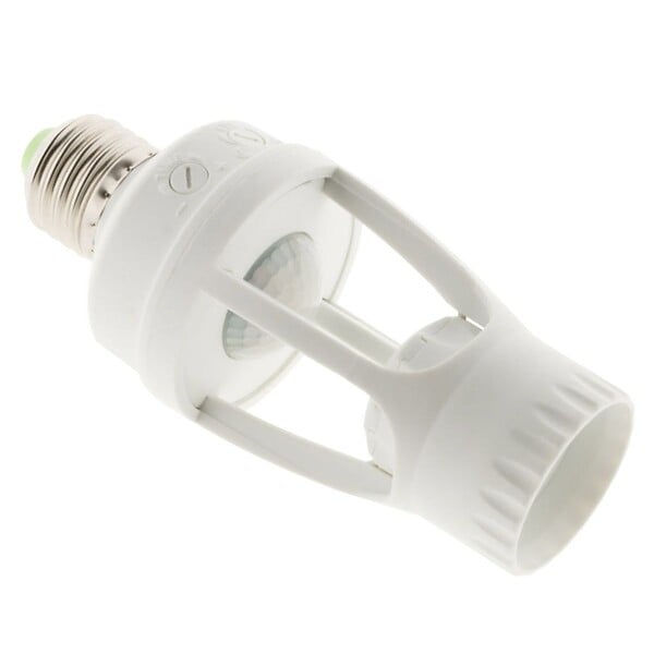 ELEXITY - Douille E27 + détecteur intégré - Blanc - Zenitech - large