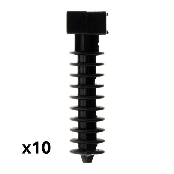ZENITECH - Lot de 10 embases Noires pour chevilles - Zenitech - large