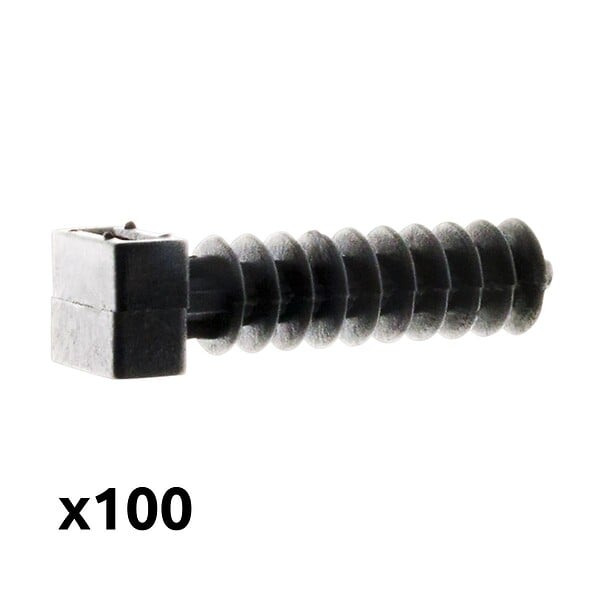 ZENITECH - Lot de 100 embases Noires pour chevilles - Zenitech - large