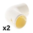 ZENITECH - Lot de 2 équerres IRL Ø25mm - Blanc - Zenitech - vignette