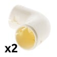 ZENITECH - Lot de 2 équerres IRL Ø25mm - Blanc - Zenitech - vignette