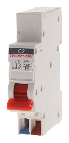 THOMSON - Disjoncteur 1P+N peignable bornes automatiques 2A NF Easy Connect - Thomson - large