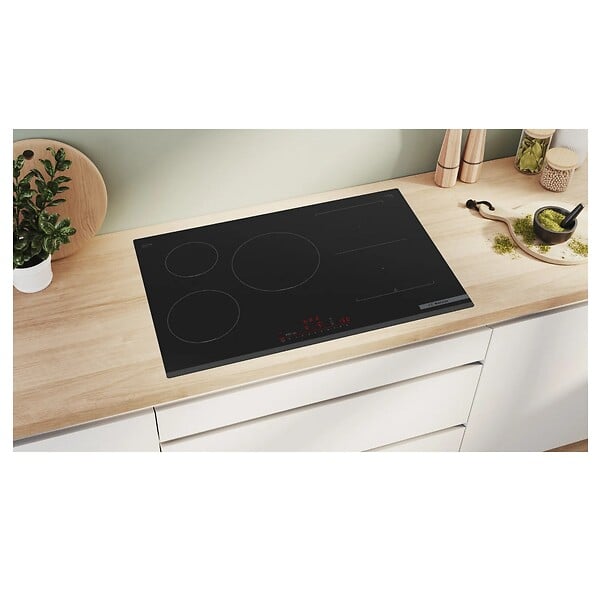 BOSCH - table de cuisson induction 60cm 5 feux 7400w noir - PVW831HC1E - large