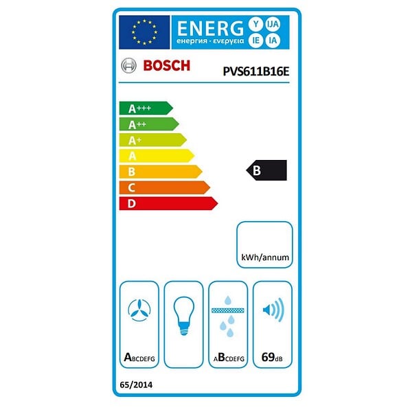 BOSCH - table de cuisson aspirante induction 60cm 4 foyers 7400w noir - PVS611B16E - large