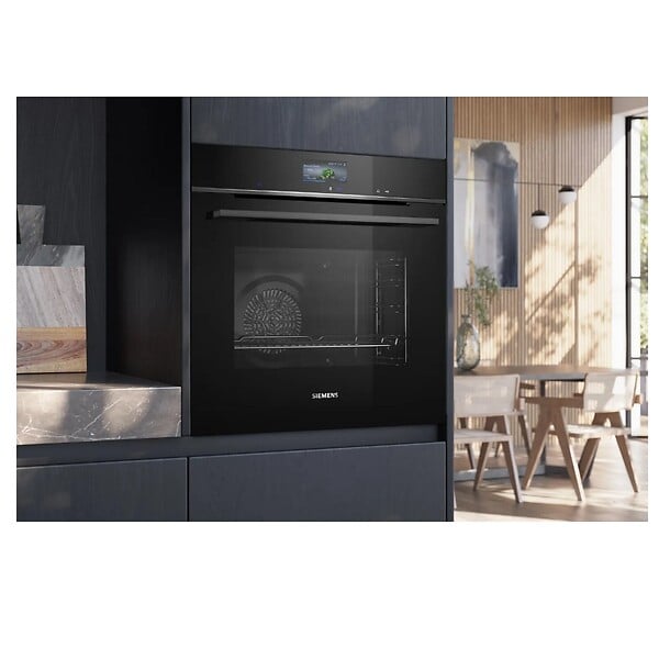 SIEMENS - Four Intégrable Multifonction 71l 60cm A+ Pyrolyse Noir - HB776G3B1 - large